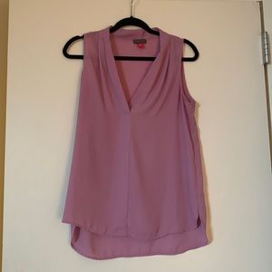 Purple Sleeveless Blouse